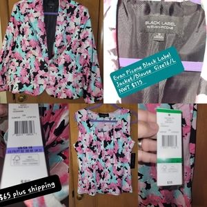 Ladies BLACK LABEL Evan Picone             Jacket and Blouse